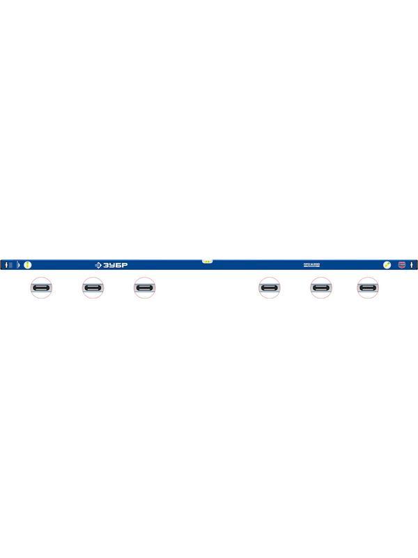 ЗУБР ПРО-М, 2000 мм, усиленный магнитный уровень, Профессионал (34589-200)