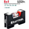 Уровень строительный Kraftool A-Rate Control 34787 магнитный компактный 5 в 1