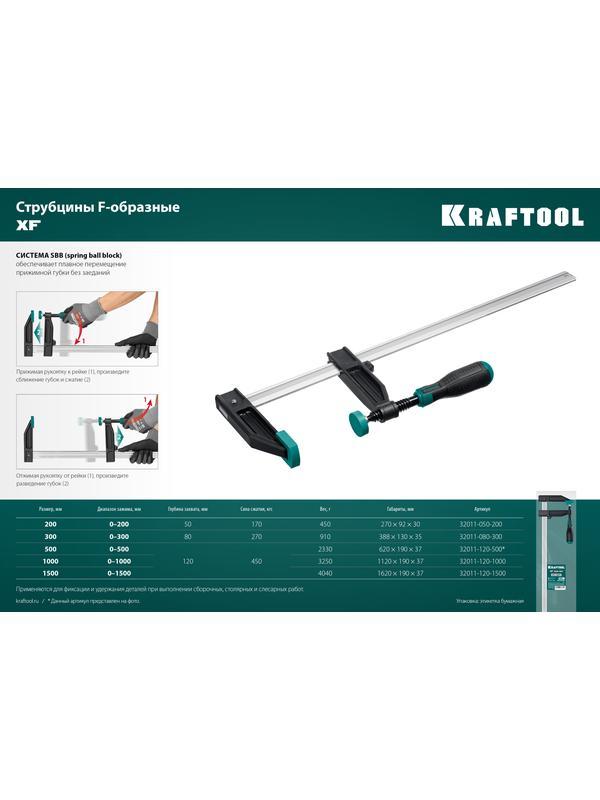 KRAFTOOL MF-200/050, 50 х 200 мм, струбцина F (32011-050-200)