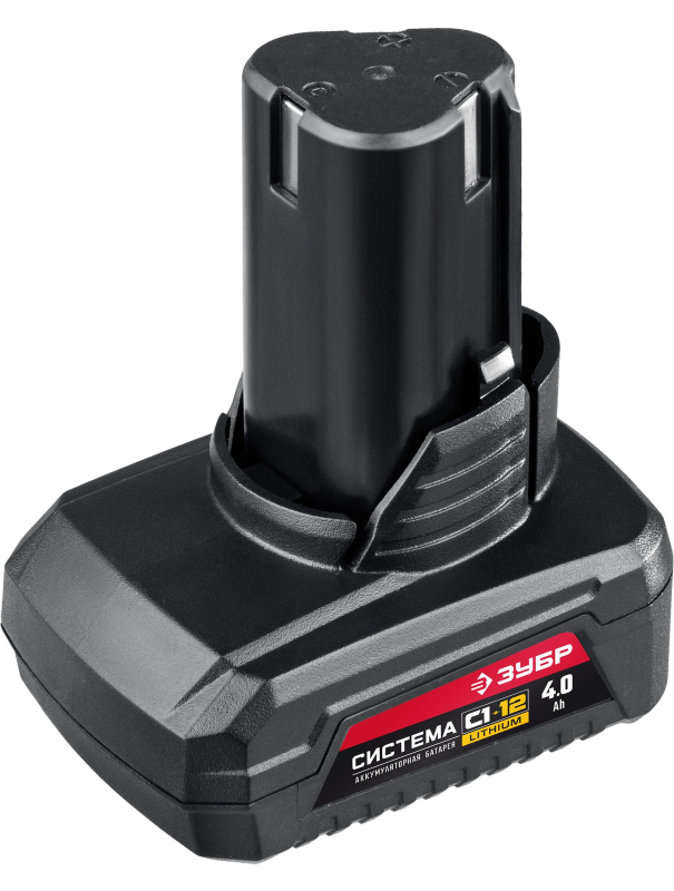 Батарея аккумуляторная ЗУБР С1-12 АКБ-С1-12-4 / 12 В / 4.0 А·ч.