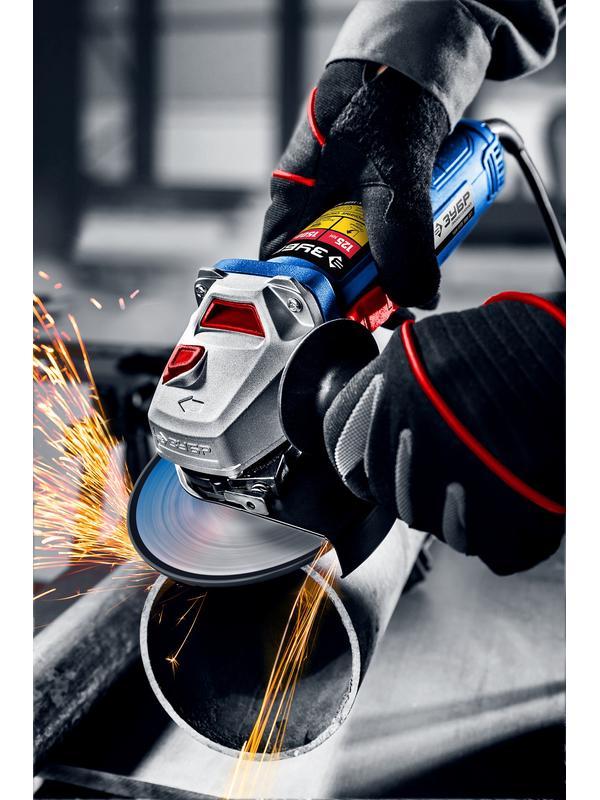 ЗУБР 1500 Вт, d125 мм, УШМ, Профессионал (УШМ-П125-1500 ПСТ)