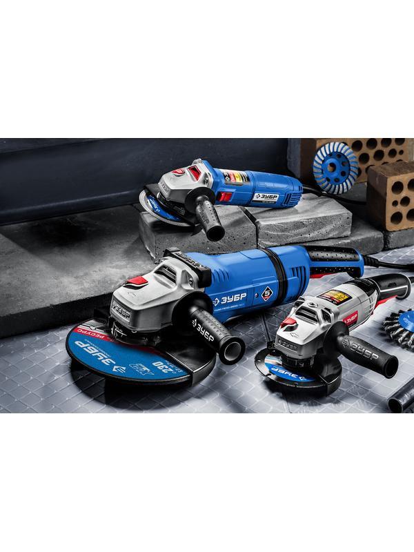 ЗУБР 1500 Вт, d125 мм, УШМ, Профессионал (УШМ-П125-1500 ПСТ)