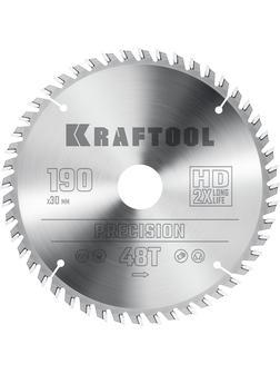 Пильный диск по дереву Kraftool Precision, 190 х 30 мм, 48Т (36952-190-30)