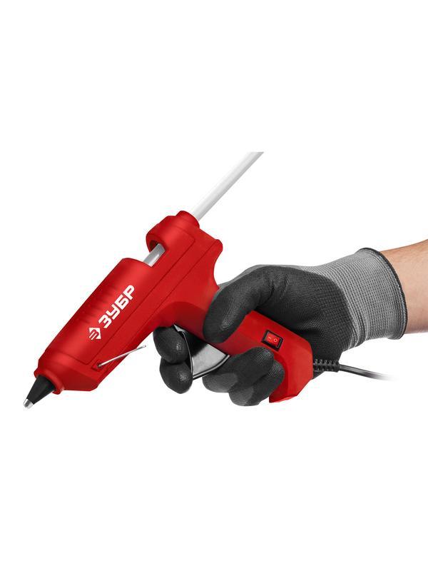 ЗУБР d 11 мм, выход клея 10 г/мин, электрический термоклеевой пистолет (06851-11)