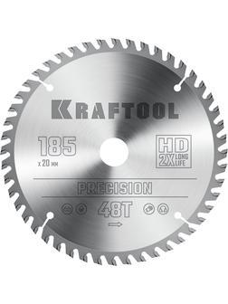 Пильный диск по дереву Kraftool Precision, 185 x 20 мм, 48Т (36952-185-20)