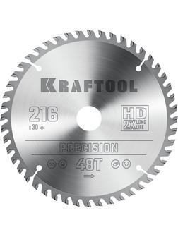 Пильный диск по дереву Kraftool Precision, 216 х 30 мм, 48Т (36952-216-30)