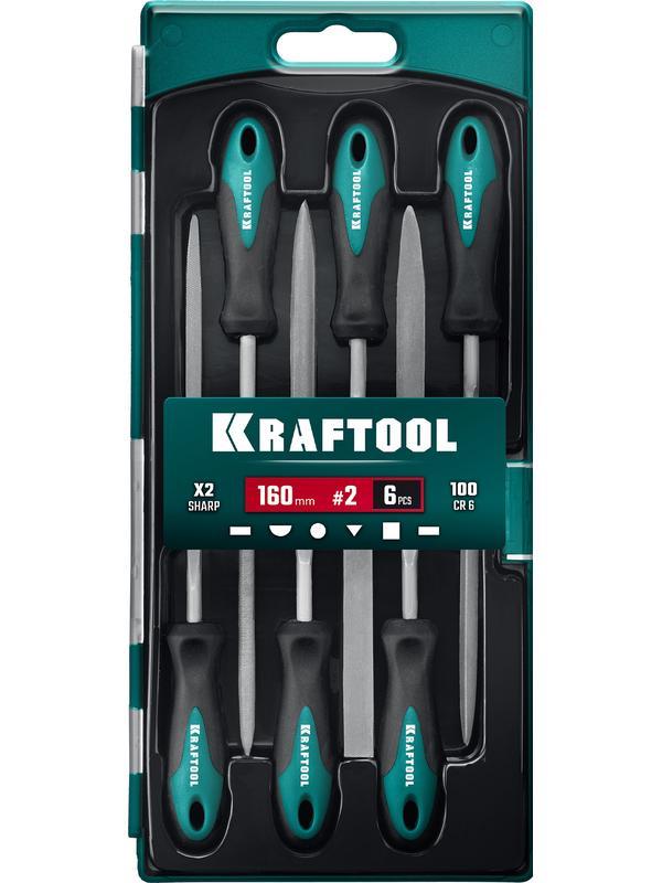 KRAFTOOL 6 шт, 160 мм, набор надфилей (16030-6)