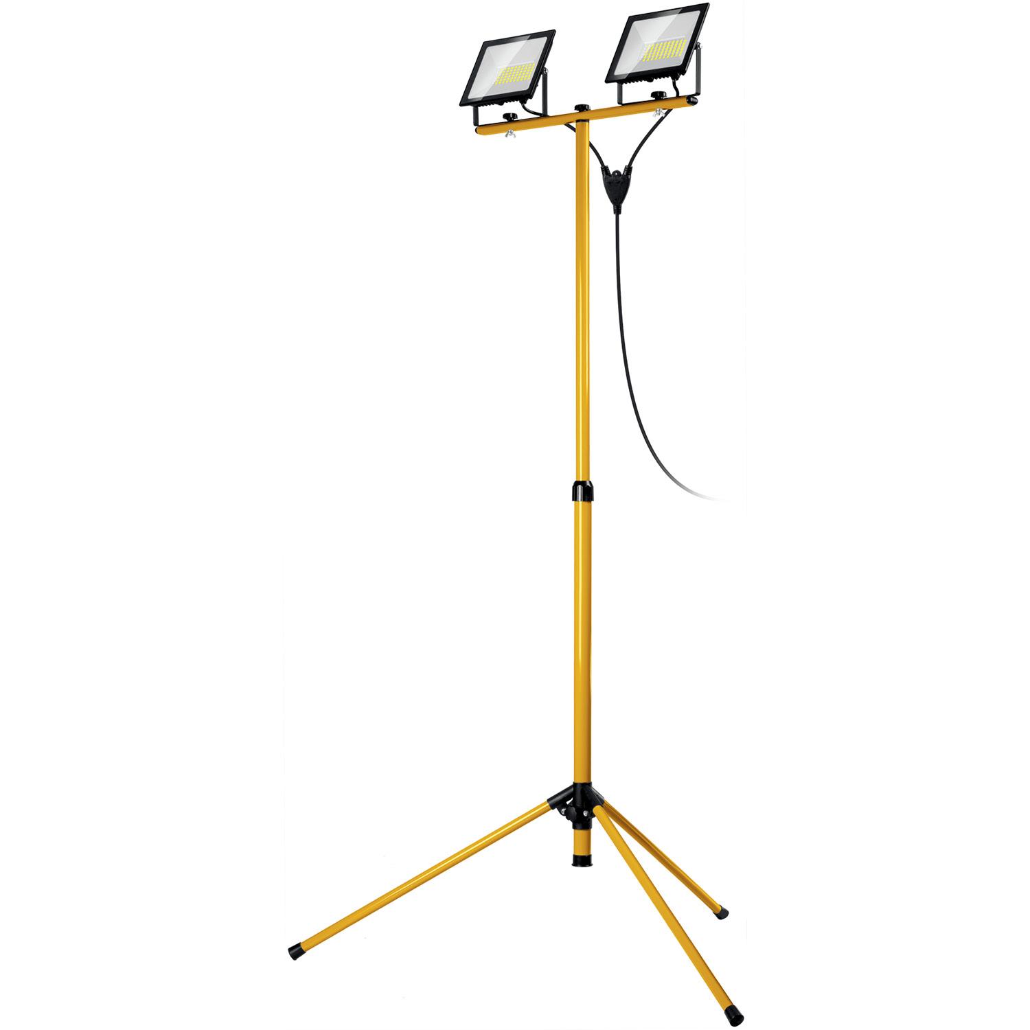 STAYER LED-MAX, 2 х 50 Вт, 6500 К, IP 65, 1.6 м, светодиодные прожекторы на штативе (56925-2-50)