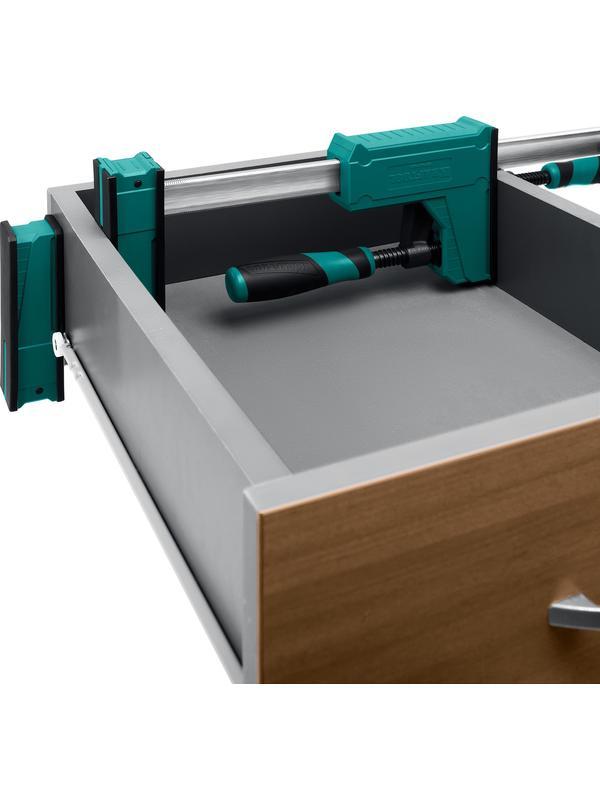 KRAFTOOL Grand-600/750, 600/750 мм, сжатие/распор, 600 кгс, глубина зажима 95 мм, корпусная струбцина (32240-60)