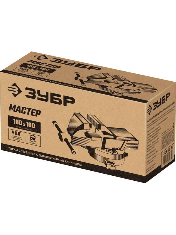 ЗУБР 100 мм, слесарные тиски (3258-100)