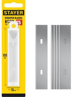 STAYER 100 мм, 5 шт, сменное лезвие для скребка 08515 (08515-S5)