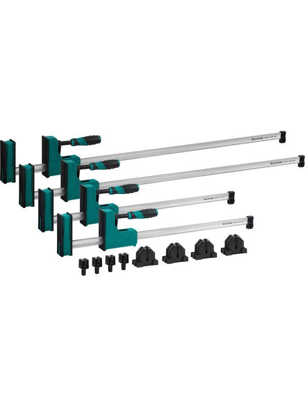 KRAFTOOL Grand SET-12, 12 предметов, 1000 мм, 600 мм, набор корпусных струбцин и принадлежностей (32240-H12)