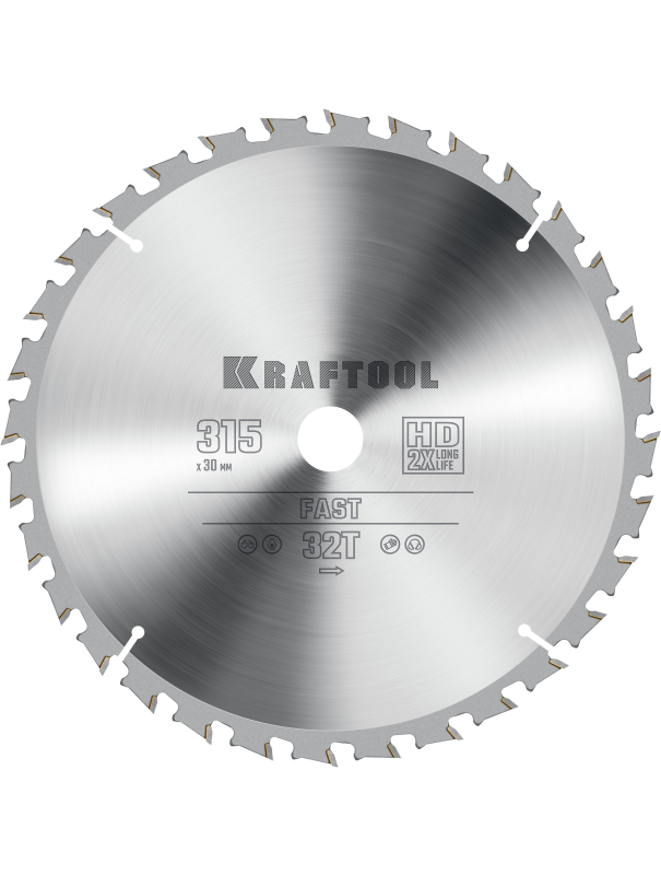 Пильный диск по дереву Kraftool Fast 36950-315-30 32Т / 315 х 30 мм.