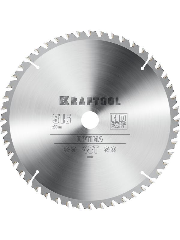 Пильный диск по дереву Kraftool Optima, 315 х 30 мм, 48Т (36951-315-30)