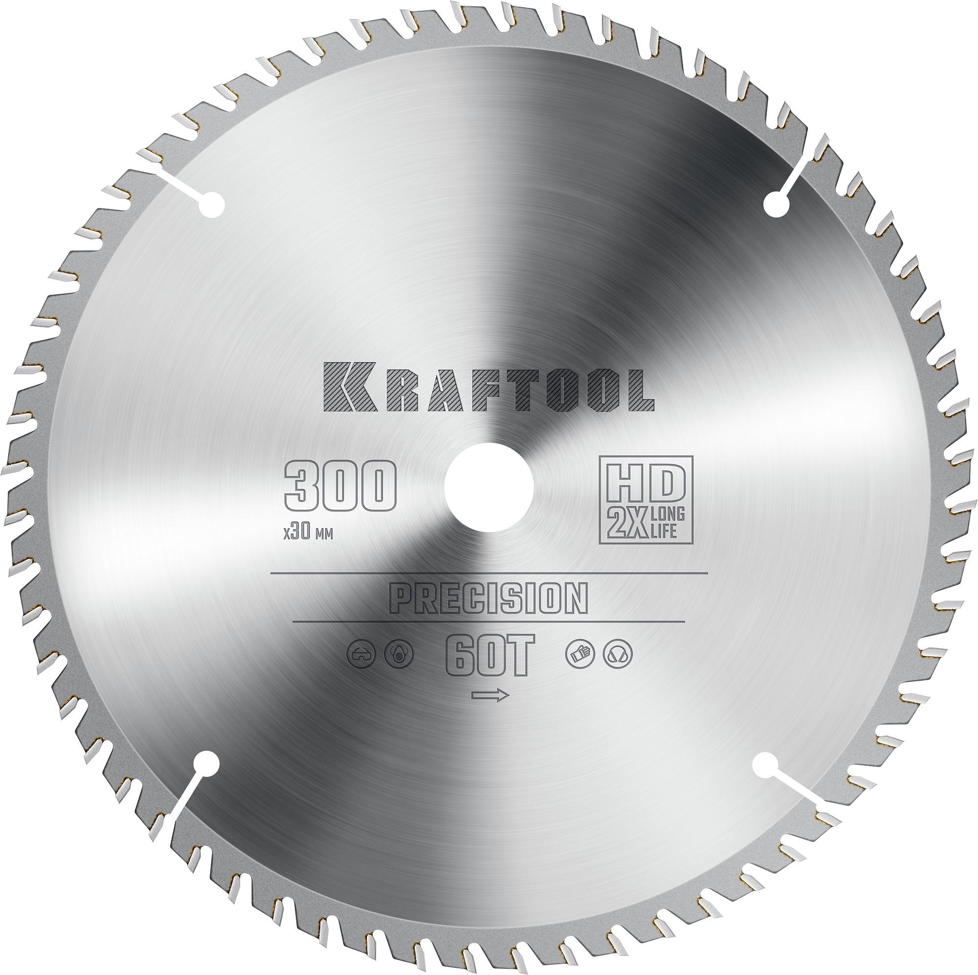 Пильный диск по дереву Kraftool Precision, 300 х 30 мм, 60Т (36952-300-30)