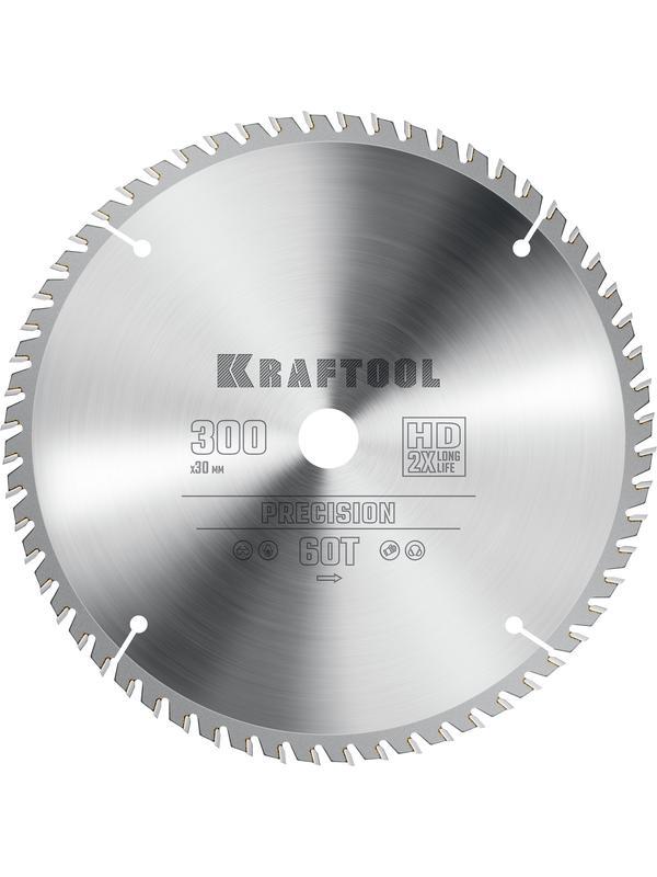 Пильный диск по дереву Kraftool Precision, 300 х 30 мм, 60Т (36952-300-30)