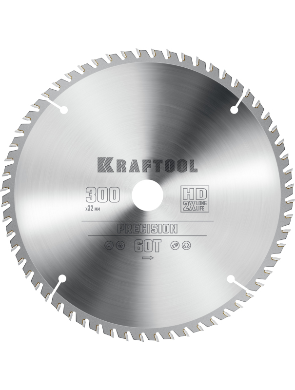 Пильный диск по дереву Kraftool Precision 36952-300-32, 60Т / 300 х 32 мм.