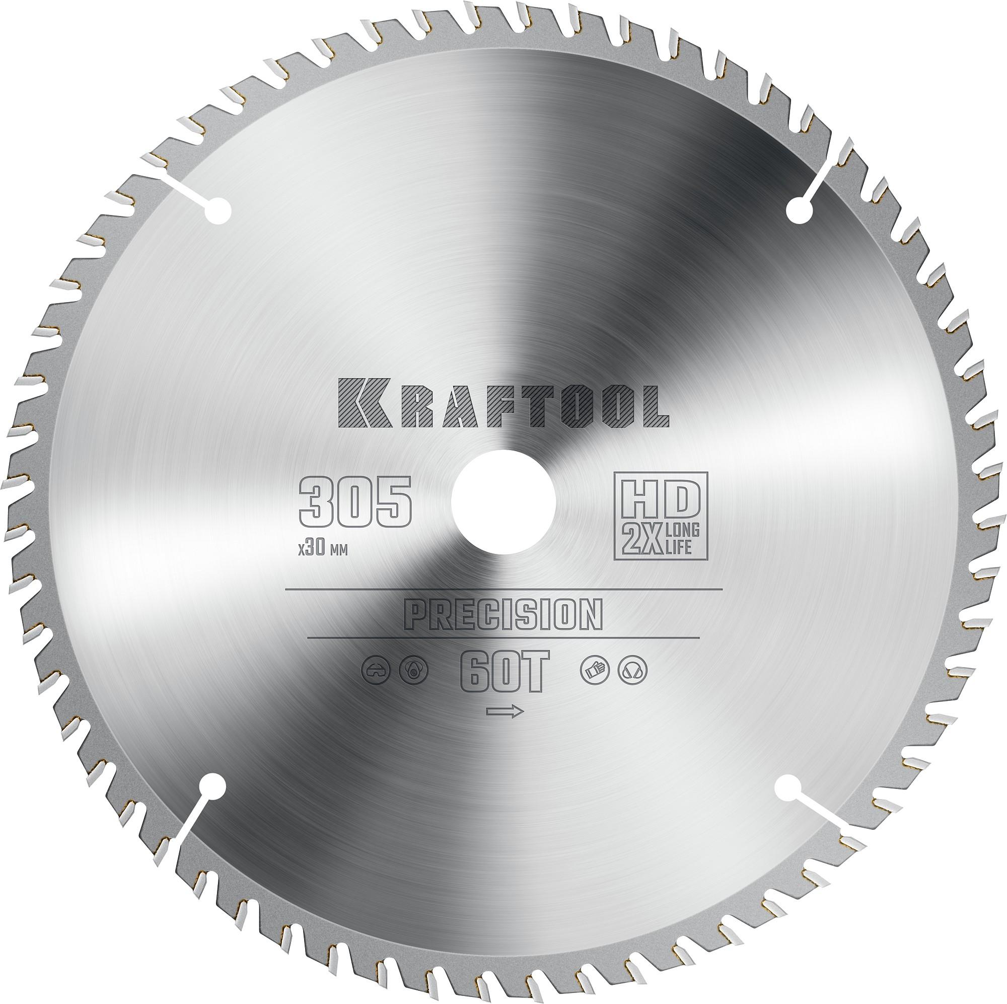 Пильный диск по дереву Kraftool Precision, 305 х 30 мм, 60Т (36952-305-30)