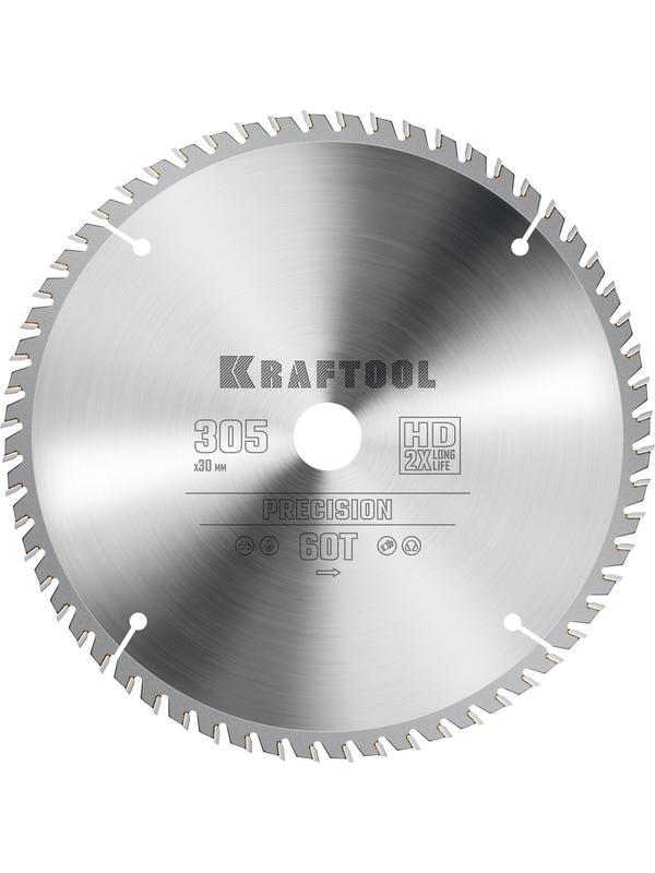 Пильный диск по дереву Kraftool Precision, 305 х 30 мм, 60Т (36952-305-30)