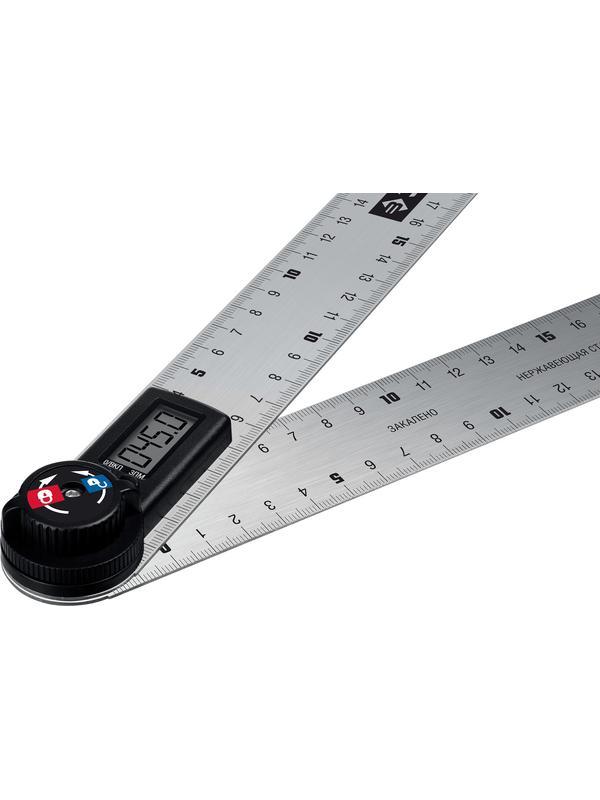 ЗУБР 300 мм, электронный транспортир-угломер, Профессионал (34296)