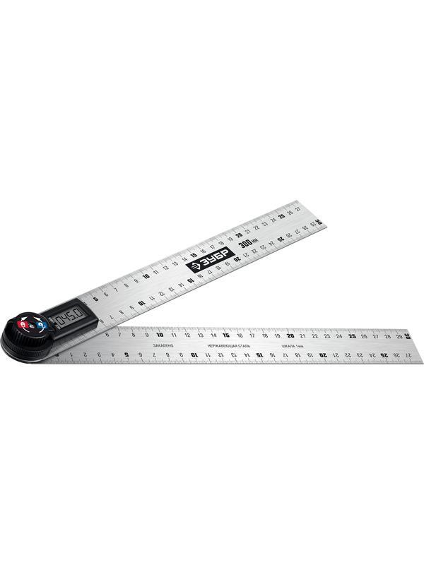 ЗУБР 300 мм, электронный транспортир-угломер, Профессионал (34296)