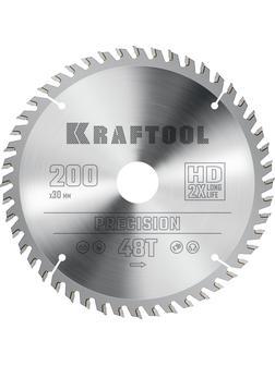 Пильный диск по дереву Kraftool Precision, 200 х 30 мм, 48Т (36952-200-30)