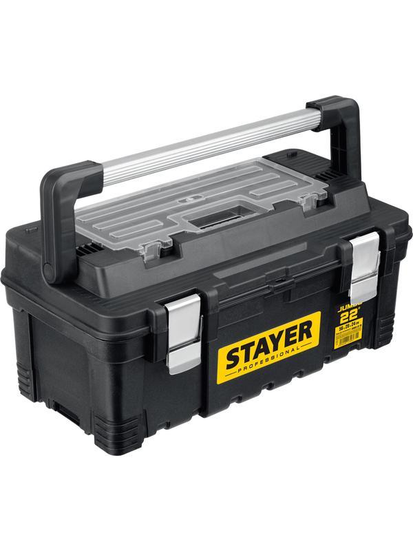 STAYER PROWide-22, 557 x 283 x 245 мм, (22″), пластиковый ящик для инструментов, Professional (38003-22)