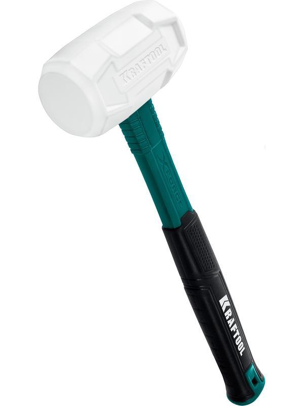 KRAFTOOL X-FORCE, 450 г, белая, резиновая киянка (2077-45)
