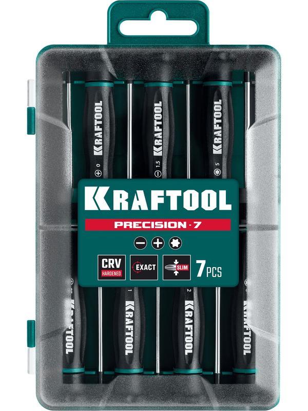 KRAFTOOL Precision 7, 7 предм., Набор отверток (25686)