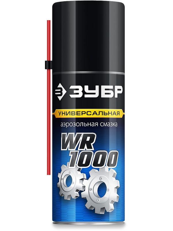 ЗУБР WR-1000 210 мл, средство для тысячи применений, Многофункциональная аэрозольная смазка, ПРОФЕССИОНАЛ (41440)