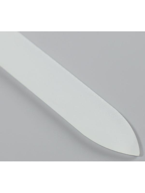 Пилка стеклянная для ногтей «Бабочки», 14 см, в чехле, цвет МИКС