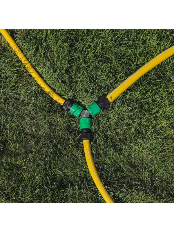 Тройник, быстросъёмное соединение, латунь