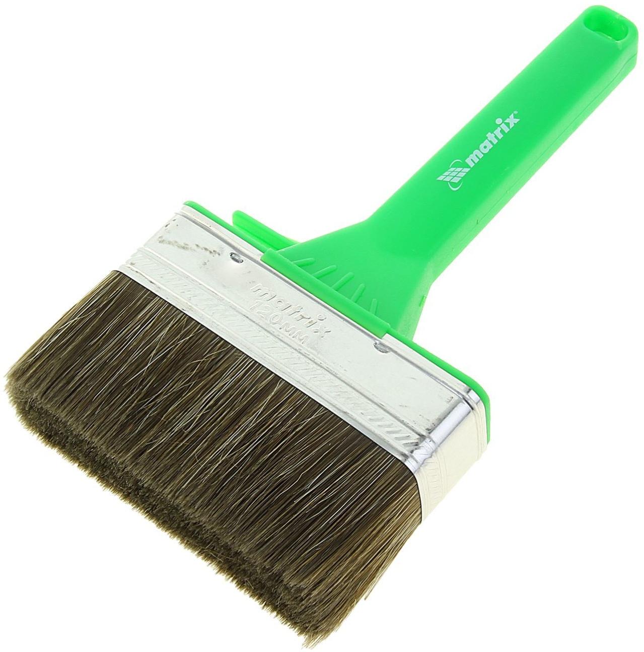 Кисть плоская Matrix, для дерева, 120х35 мм, ручка пластик, натуральная щетина