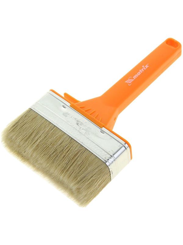 Кисть плоская Mаtrix Фасад, 120х35 мм, ручка пластик, натуральная щетина