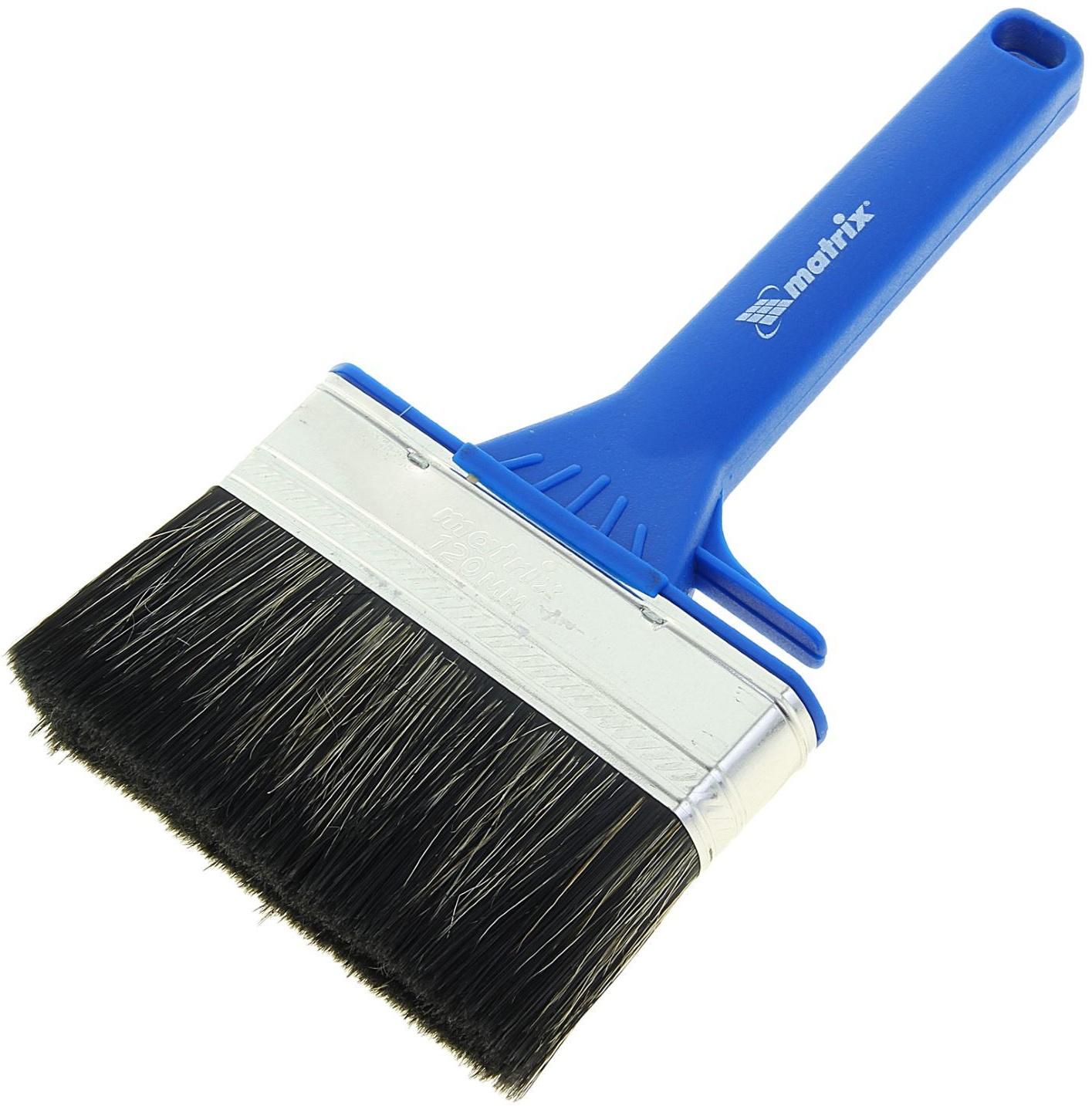 Кисть плоская Mаtrix, для водных красок, 120х25 мм, ручка пластик, натур.щетина