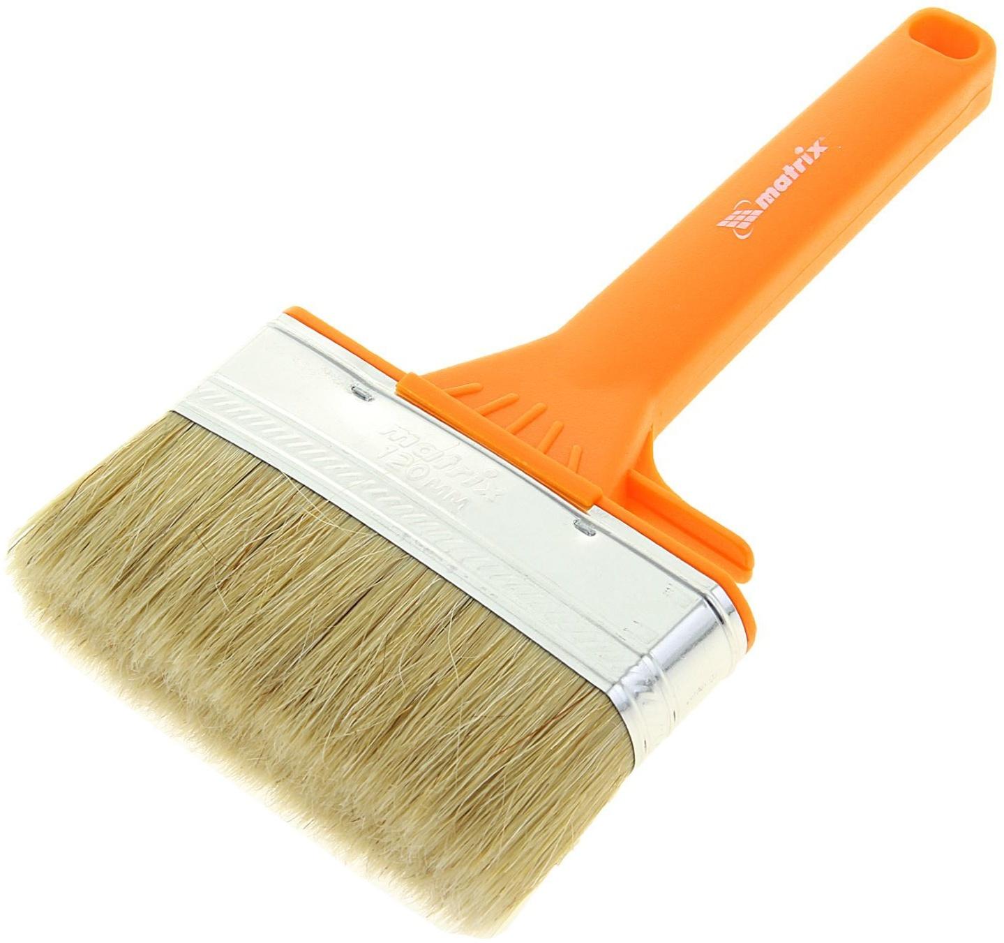 Кисть плоская Matrix Фасад, 120х25 мм, ручка пластик, натуральная щетина