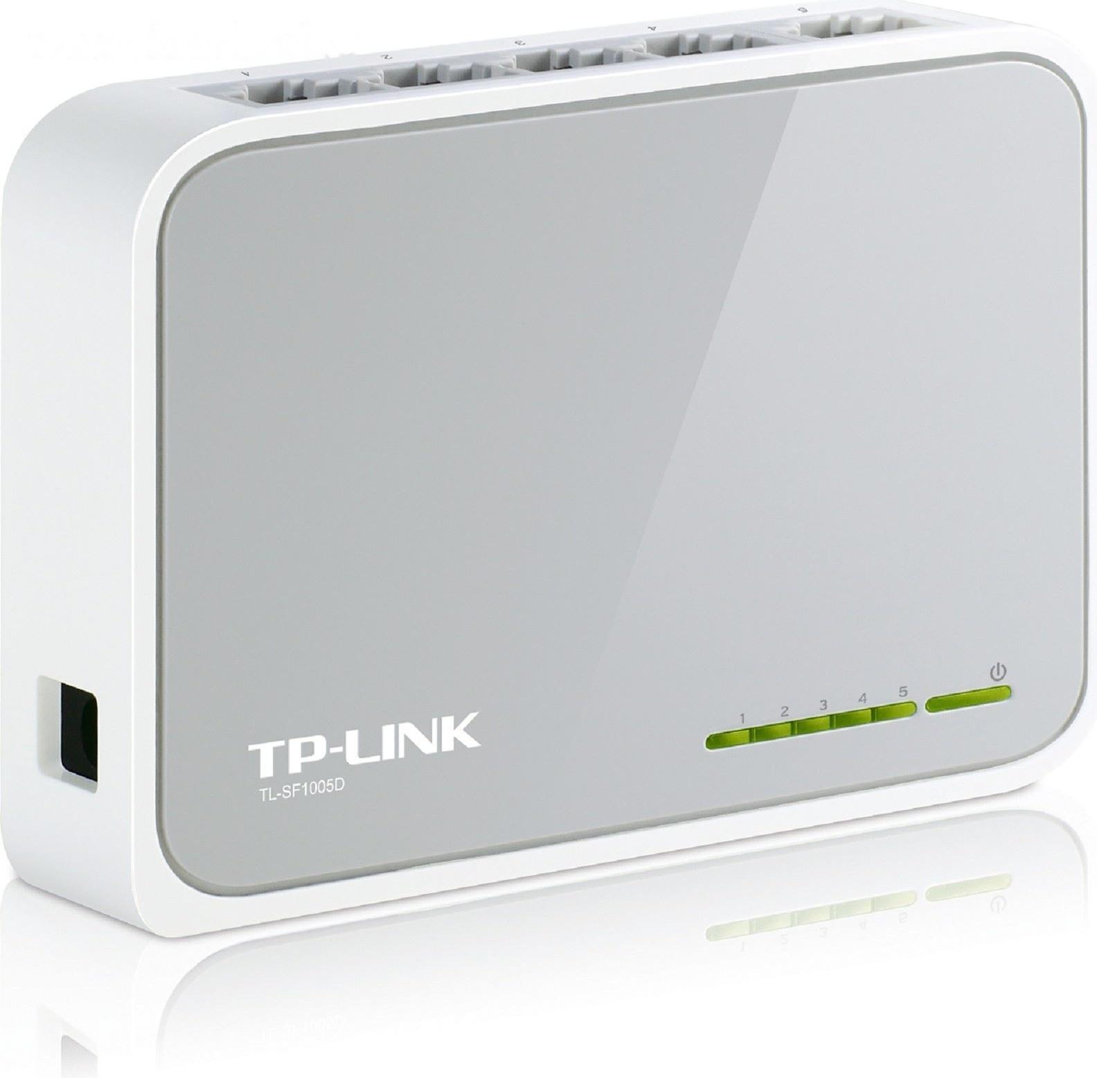 Коммутатор TP-Link TL-SF1005D, настольный 5x10/100BASE-TX