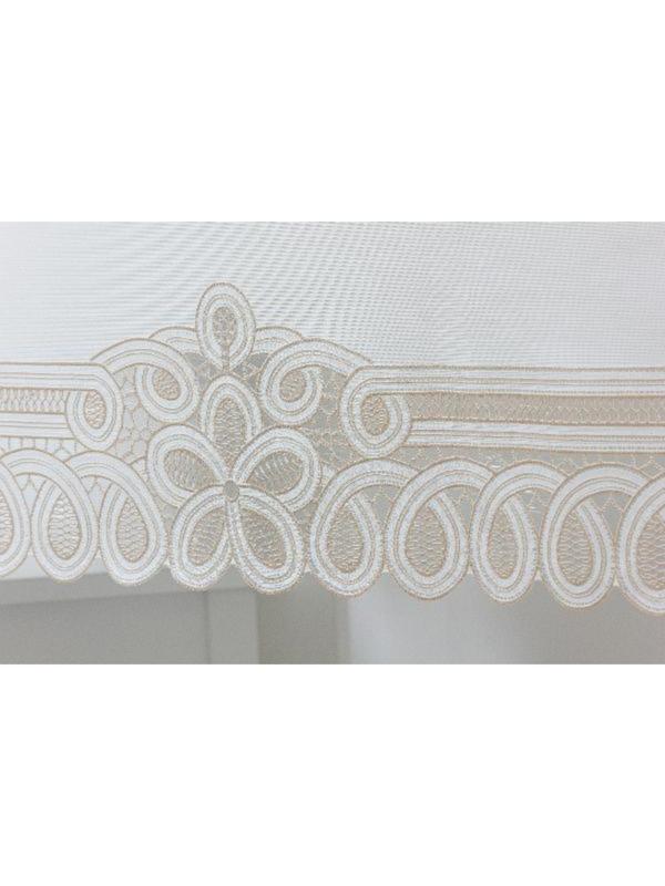 Скатерть столовая «Ажурная» Pretty, 120 х 150 см, 10 шт в рулоне, цвет бежевый