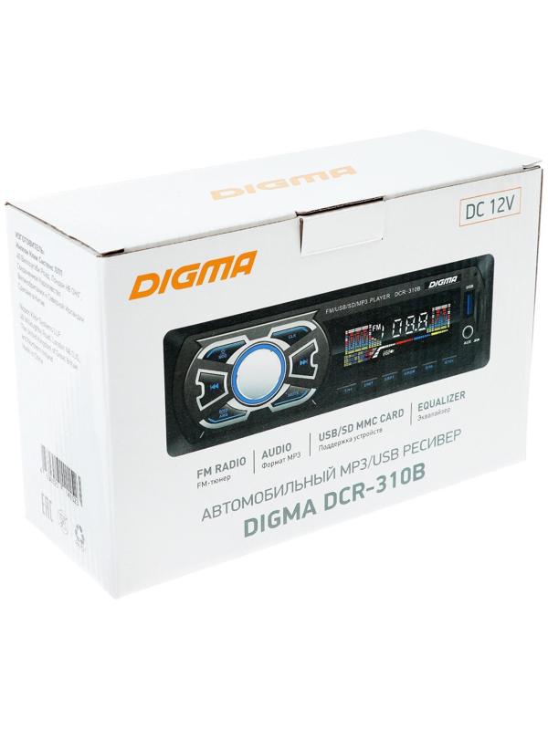 Автомагнитола Digma DCR-310B