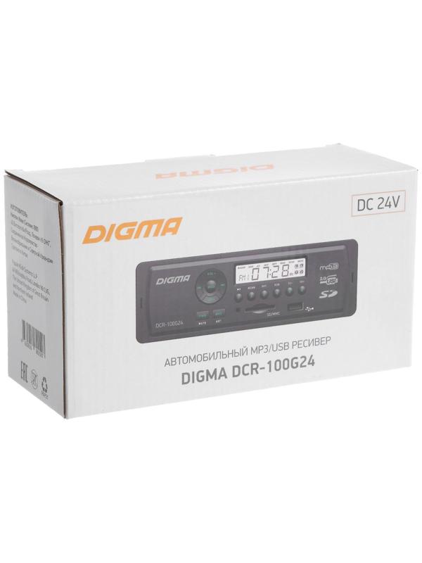 Автомагнитола Digma DCR-100G24, 24 В