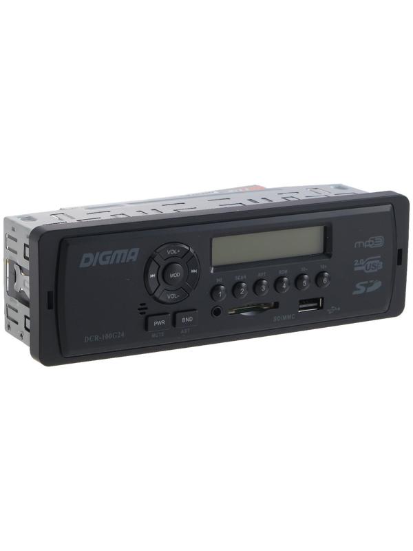 Автомагнитола Digma DCR-100G24, 24 В