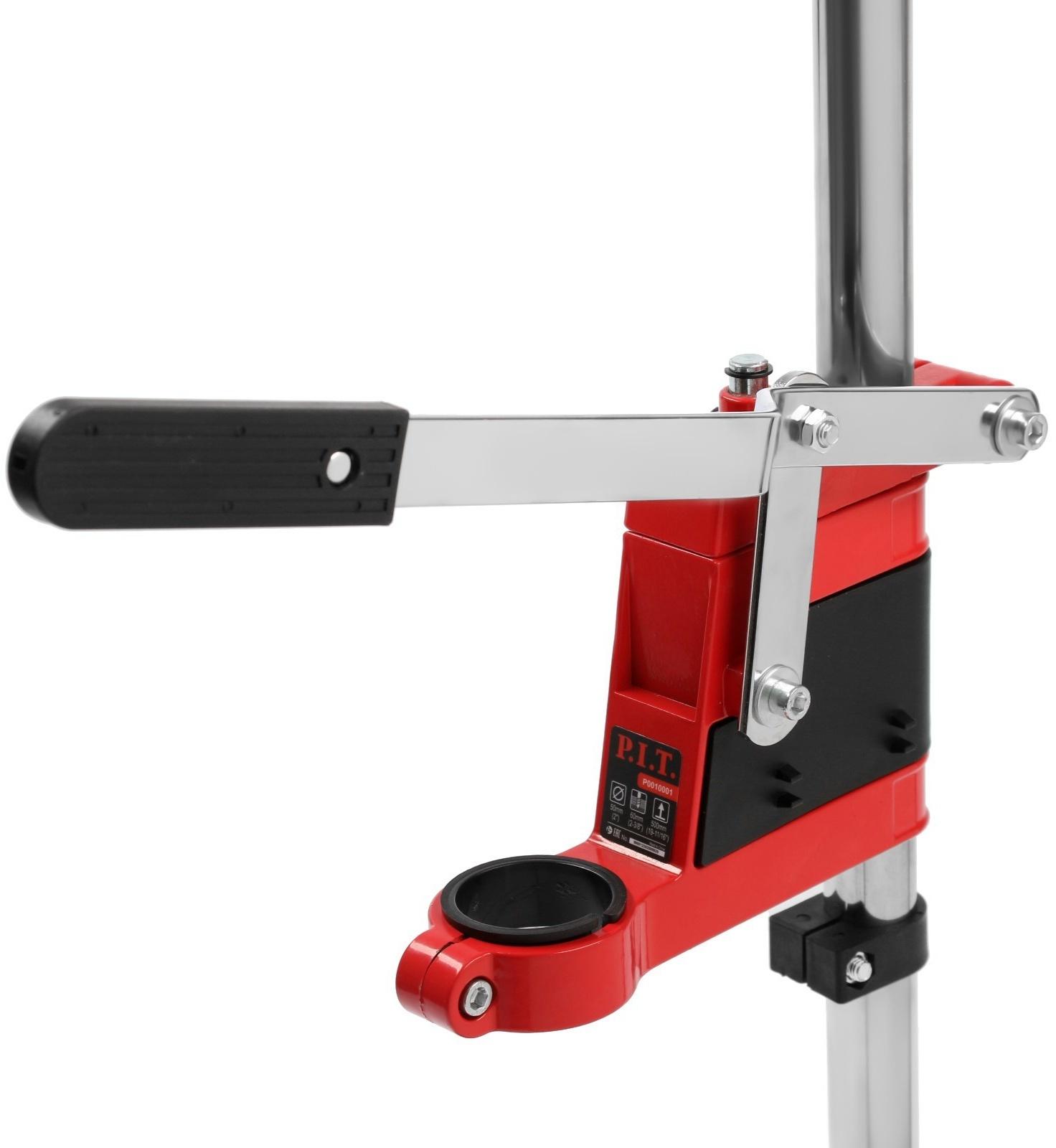 Стойка для дрели P.I.T. P0010001, крепление d=50 мм, глубина сверления 60 мм, высота 500 мм