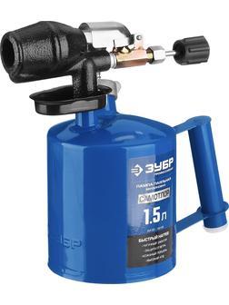ЗУБР САМОТЛОР СМ-15, 1.5 л, чугунный эжектор, паяльная лампа, Профессионал (40650-1.5)