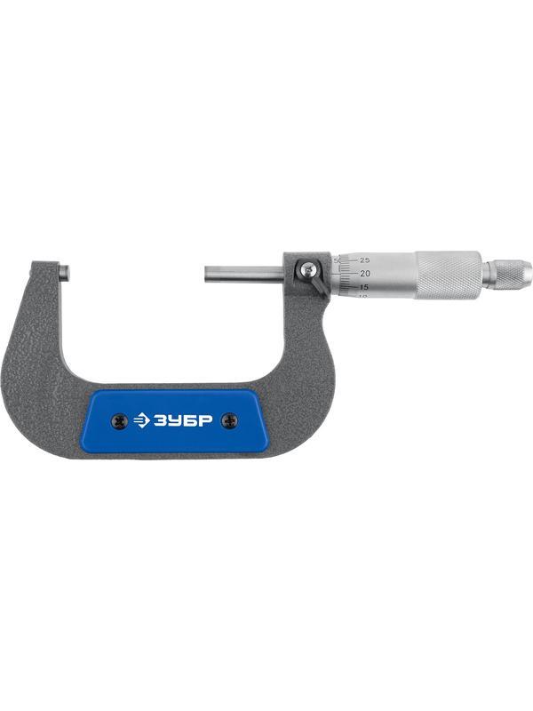 ЗУБР МК 75, 50 - 75 мм, гладкий механический микрометр, Профессионал (34480-75)