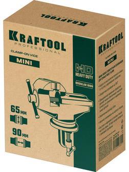 KRAFTOOL Mini, 65 мм, прецизионные тиски на струбцине (32713-75)