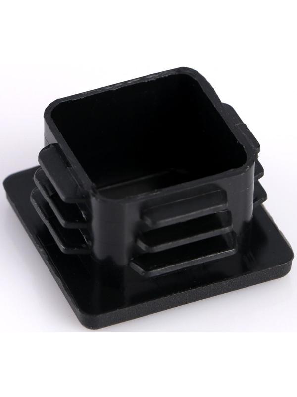 Заглушка внутренняя 40х40 мм, универсальная, черная