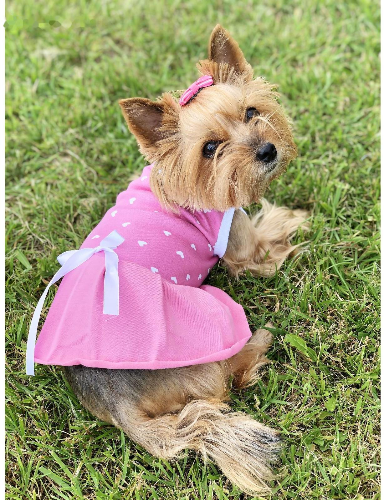 Платье Osso для собак «Маленькая кокетка», размер 35 (ДС 34-36 см), розовое