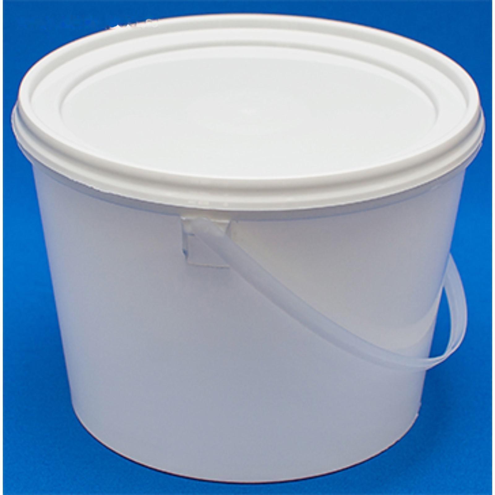 Ведро пластиковое, ВП2 (пластиковая ручка), 17,3х17,3х12,8см, белое