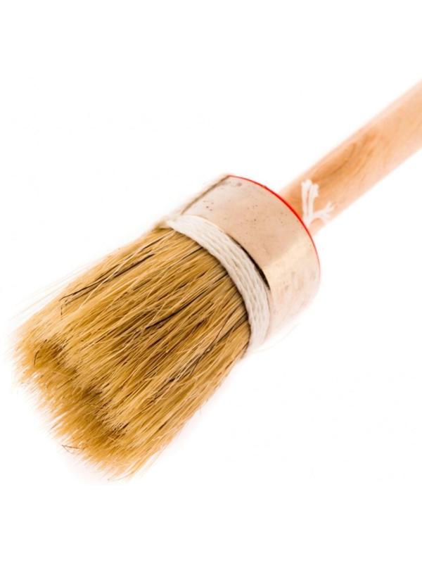 Кисть круглая MTX 82044, профи, натуральная щетина, деревянная ручка, 30 мм