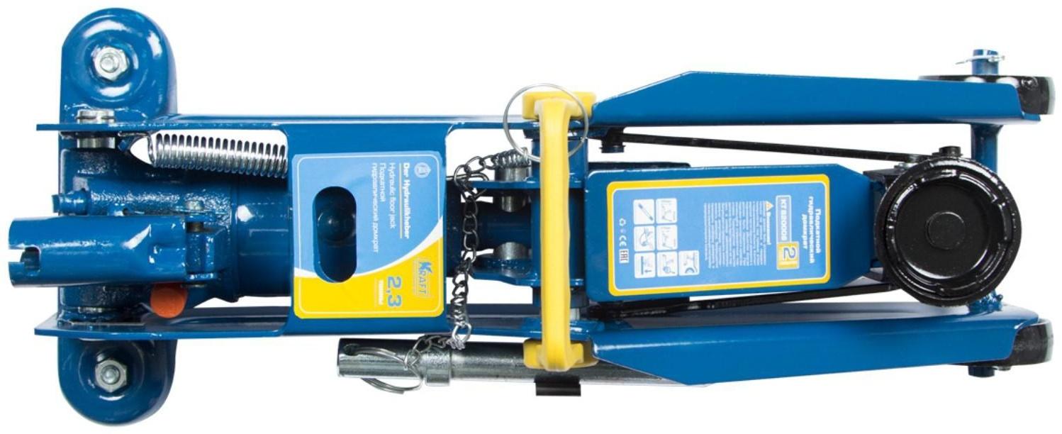 Домкрат подкатной KRAFT KT 820008, высота подъема 135-350 мм, 2,3 т
